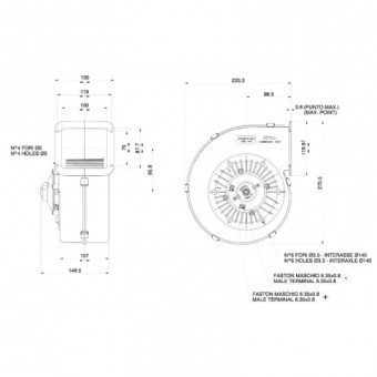 Electric Blower Output 750 M3/H