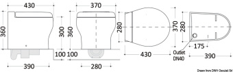 Osculati 50.227.25 - TECMA WC Elegance 2G Short 24V Deep Bowl