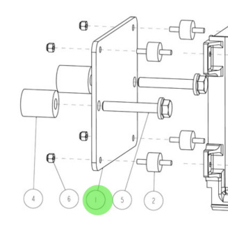 Nanni Diesel 95311044 - EDU Support for T4 Series Engines