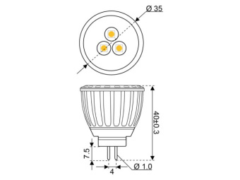 Talamex LED 3 10-30V GU4