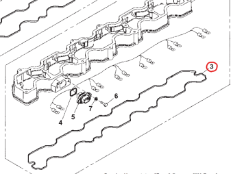 Northern Lights R502719 - GASKET, ROCKER ACOVER LOWER