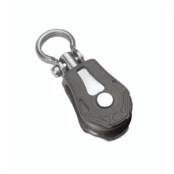 Barton N00130 – Single Swivel Block Size 0 20mm, Plain Bearing, Ø20mm Sheave, Max Rope 6mm