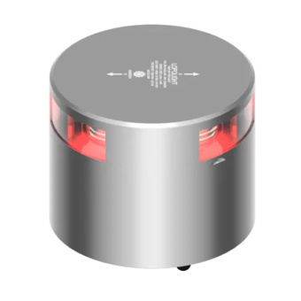Lopolight 300-114G2-180 - Navigation Light 3NM 180° Red, Silver Anodized