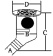Allpa Stainless Steel Discharge Elbow With Stainless Steel Cover, 38x58x115x91mm, Complete With Key