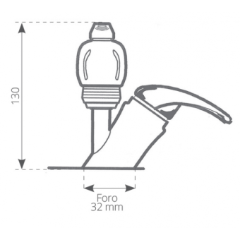 Elettrogas Aravon Single Handed Mixer With Shower Head