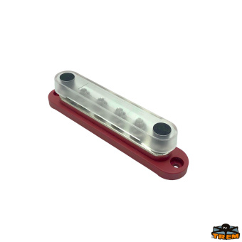 Trem L0606201 - Busbar 6xM6 150A Red