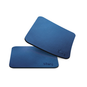 Silwy U000-QU-B-2 - Metal-Nano-Gel-Pads Freeform Coasters For Magnetic Glasses, Set Of 2
