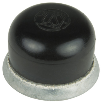 BEP 1001502 - Black Screw On Rubber Push Button Cover