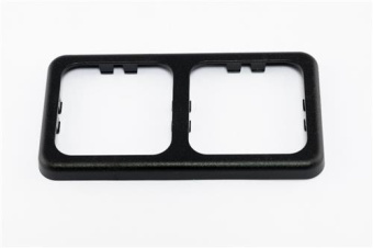 Inprojal Cover Frame (2) 60x113mm Rough/Black