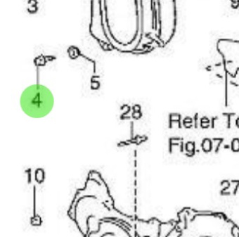 Nanni Diesel 970312075 - Timing Gear and Rear Plate Bolt for T4.155 and 4.380TDI Engines