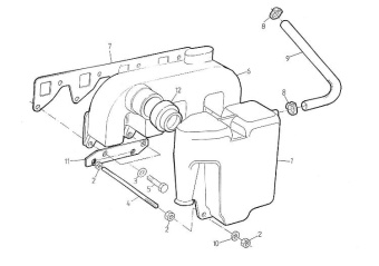 Nanni Diesel 970307412 - MANIFOLD,INLET for 4.220HE