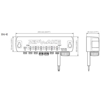 Zipwake Distribution Unit E With Power Cable 6Mtr