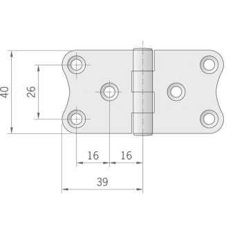 Roca Hinge 78X40 mm