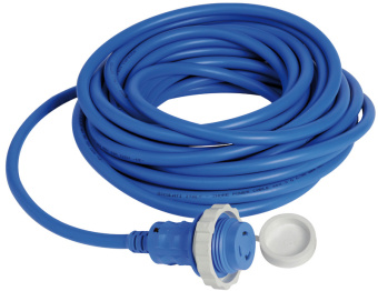 Osculati 14.334.55 - Pre-Mounted Cap + Cable Blue 15 m 16 A