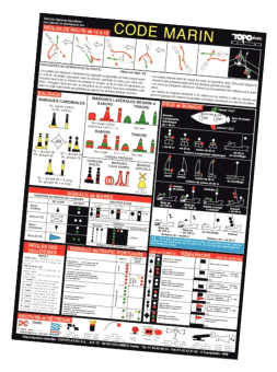Plastimo Self-Adhesive Marine Code Reference Chart, PVC, 210×297 mm