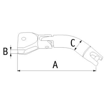 Douglas Marine Anchor Chain Fastener Double Swiveling Ø10-12 Chain