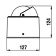 Riviera Compass Zenith Series Black BZ1 - Recessed Installation