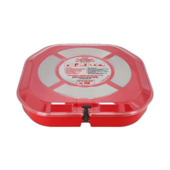 GFE Life Buoy Cabinet Closed 30"-75cm with Instruction Sticker NL/EN and Reflective Sticker Set White