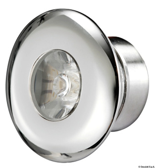 Osculati 12/24V IP65 LED Courtesy Round Light Ø40 mm Stainless Steel