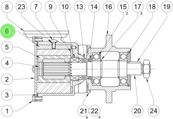 Jabsco 52238-0000 - Cam 200 Full Spare Part