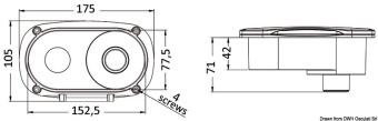 Osculati 15.324.01 - Elissa Deck Shower with Keji Mixer PVC Hose 4m