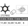 Finnord Mercury 2T Impeller From 4 To 9 HP