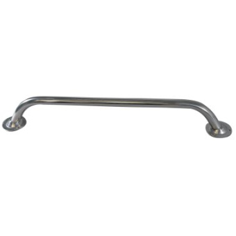 VDM Stainless Steel Handrail Ø22 mm with 3-Hole Base Plates, 200–500 mm