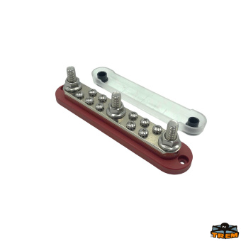 Trem L0603201 - Busbar 3xM10 10xM5 300A Red