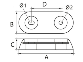 Talamex Anode V Type 25 Zinc