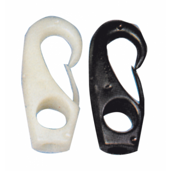 Nuova Rade Nylon Snap Hook Black 6 mm