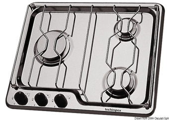 Osculati 50.100.53 - Techimpex Hob Unit 3 Burners