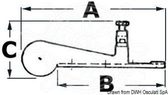 Osculati Anchor Bow Roller Dewls with Chain Stopper – 316 Stainless Steel
