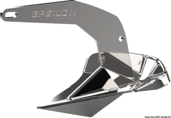 Osculati 01.127.25 - LEWMAR Epsilon Stainless Steel Anchor 25 kg