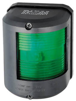 Osculati 11.417.02 - Utility 78 Black 12 V/Green Right Navigation Light