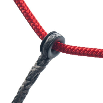 Ronstan RF8090-08 RopeGlide Ring, Black, Alloy, 8mm ID