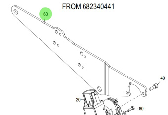 Steyr 700979 - Potentiometer Bracket for Steyr Engine Control Console