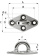 Wichard 6646 - Diamond Pad Eye Stainless Steel Round 98 mm / M8 Wichard 6646 - Diamond Pad Eye Stainless Steel Round 98 mm / M8
