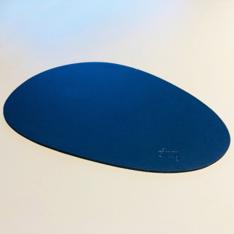 Silwy PS00-111B-1 - Placemat Small With Leather Coating, Blue