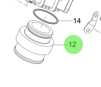 Steyr 2205639-1 - Charge Air Connection Adapter for M160068 Engines