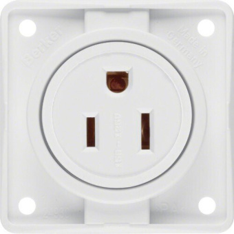 Berker Socket American System White Ul/csa Integro - White