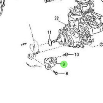 Nanni Diesel 970312296 - Injection Pump Support Bracket for T4.155 and 4.380TDI Engines