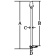 Allpa Retractable All-Round Light, 12v/10w, 360°, Black Housing, H=545mm