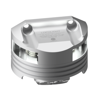 Lopolight 201-010DLXI 15M - Navigation Light 2NM 225° White, Masthead + 6W Decklight, Silver