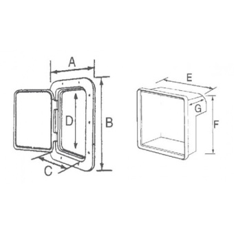 Nuova Rade Storage Hatch For Gas Bottle 