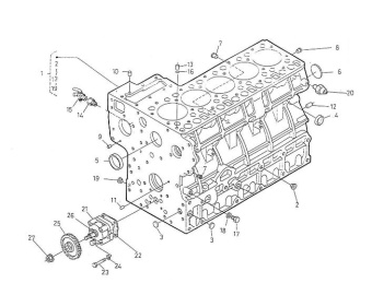 Nanni Diesel 970307900 - COMP.CRANKCASE for 5.280HE