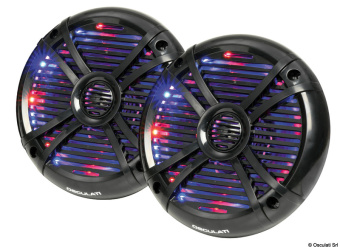 Osculati 29.747.04 - 2-Way Speakers With RGB Programm.LEDs 6.5 Black