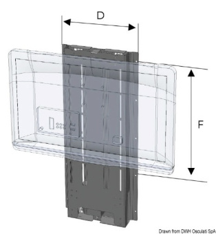 Osculati 48.761.24 - UP-DOWN TV-LIFT 700 mm 24 V