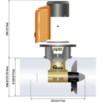 Quick Bow Thruster BTQ 250-140 Kgf 24V Duo 8.0 kW