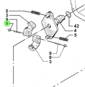 Bukh 510B2207 - M6 Thin Hex Nut for DV29RME and DV32 Engines