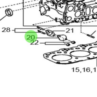 Nanni Diesel 970314070 - EGR Hole Cover Plate for Cylinder Head